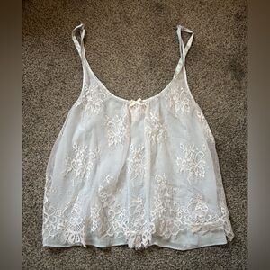 Oscar de la Renta Lace Tank